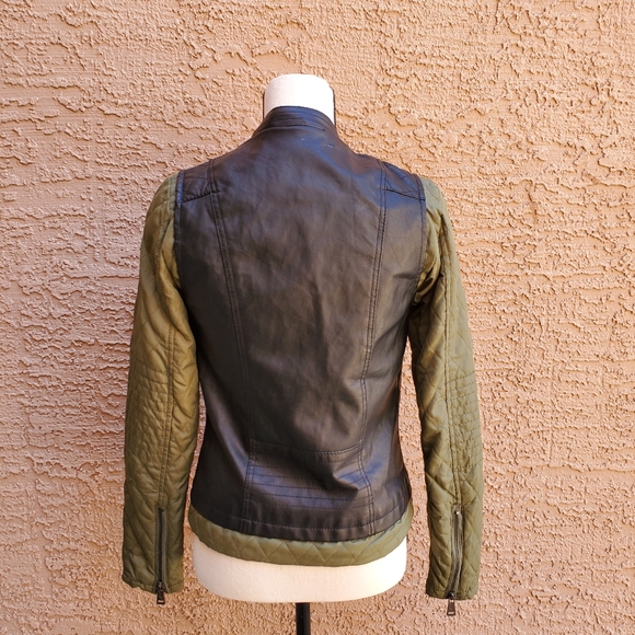 Leather  and Clothe Jacket XS - Picture 6 of 8